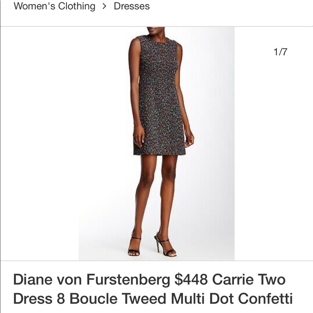 Diane Von Furstenberg Carrie Tweed Dress